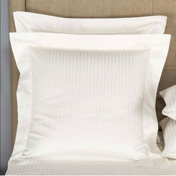 HC- Atlantic Euro Sham Ivory- 2 shams - Picture 4 of 4